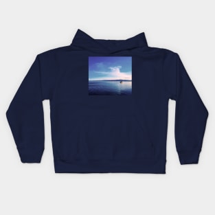 Boat in the Distance Kids Hoodie